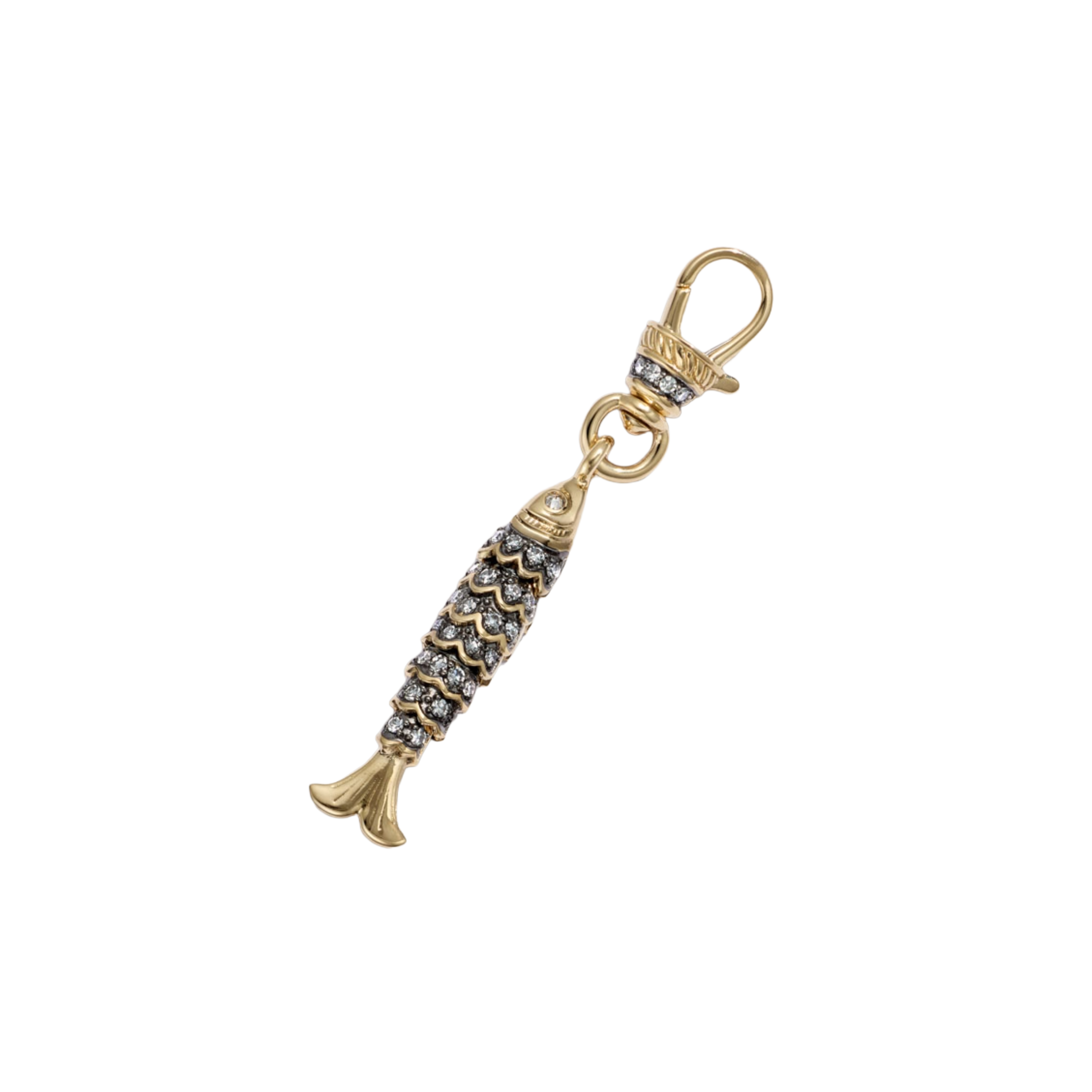 Dinky Diamond Fish Pendant