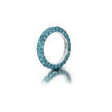 18K Three Sided Swiss Blue Topaz Ring by Graziela at Tiny Gods
