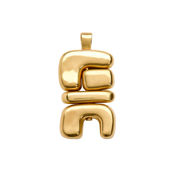 air 1 yellow gold totem Joelle kharrat tiny gods pendant 