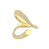 18k yellow gold apex ring with diamonds by Kloto Tiny Gods