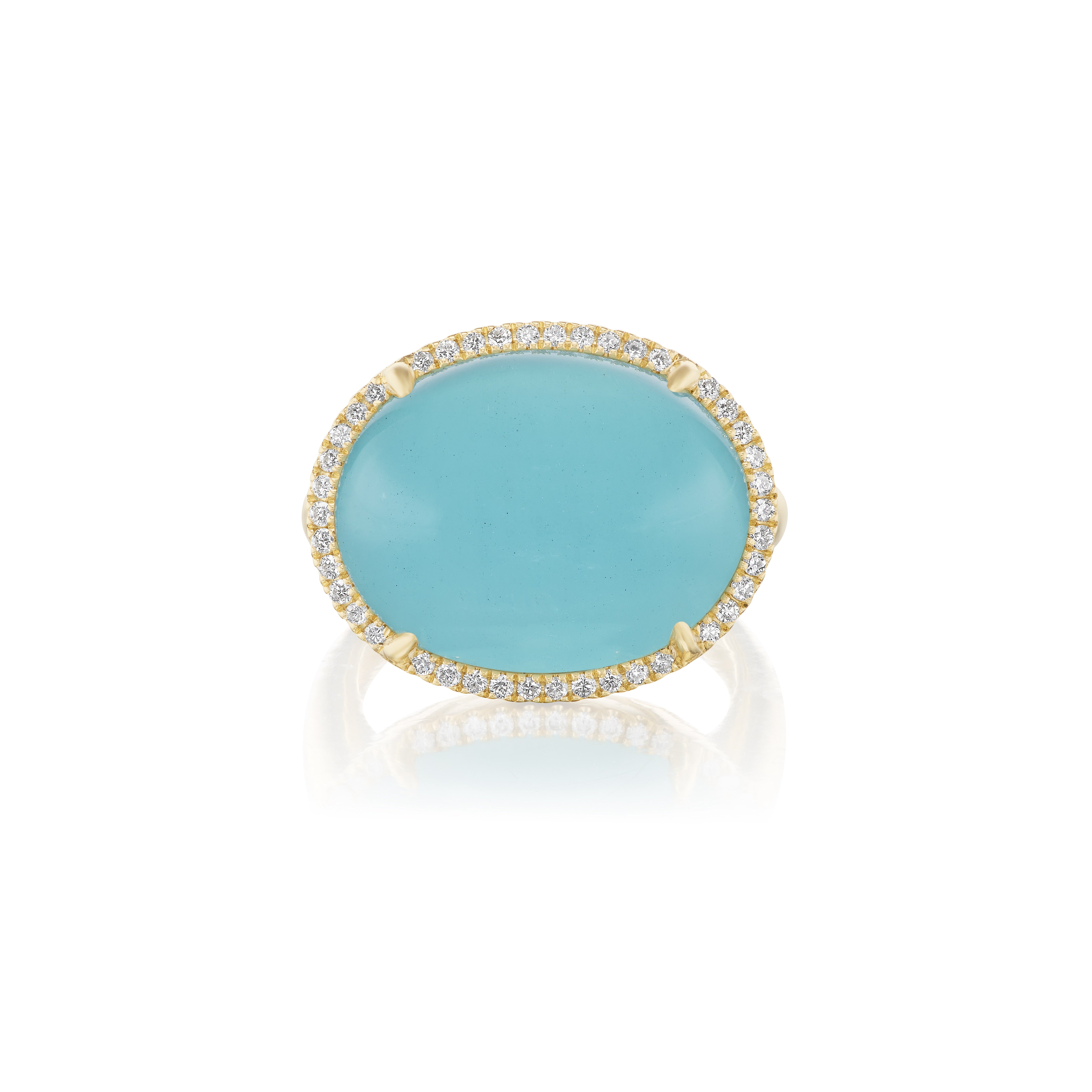 aquamarine and diamond bubblegum ring tiny gods exclusive 