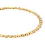 18k yellow gold half moon diamond Marmara necklace by State property Tiny Gods