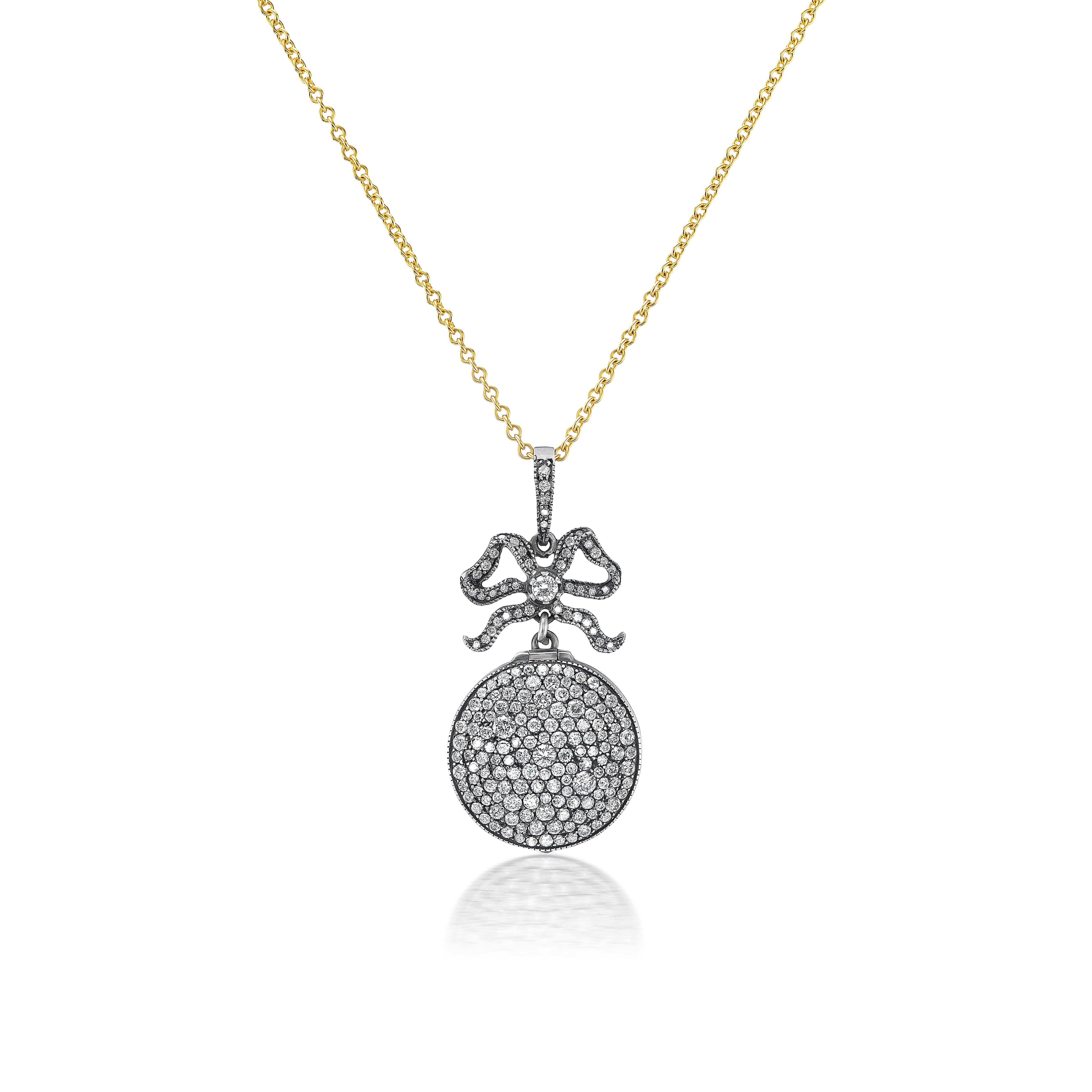 arman Sarkisyan diamond bow locket tiny gods 
