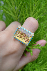 being crystal sagittarius ring yellow gold ring francs villa tiny gods