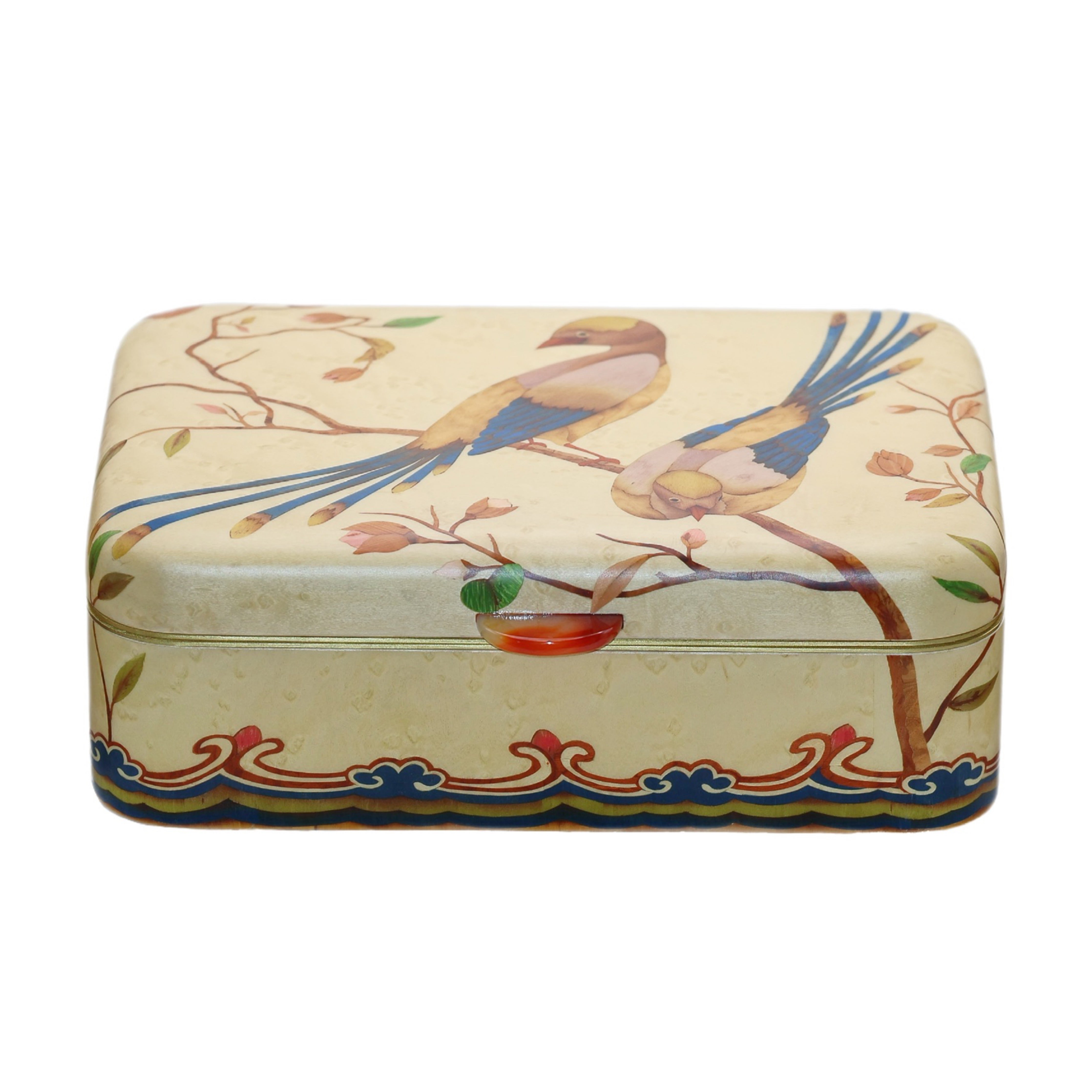 silvia furmanovich marquetry bird on a branch jewelry box Tiny Gods 