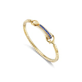18lk yellow gold blue sapphire and diamond empress bracelet by Rainbow K Tiny Gods