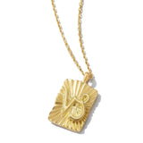 18k yellow gold Capricorn zodiac pendant necklace by David Webb Tiny Gods