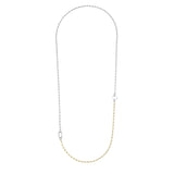 18k yellow gold and sterling silver catch necklace by Kloto Tiny Gods