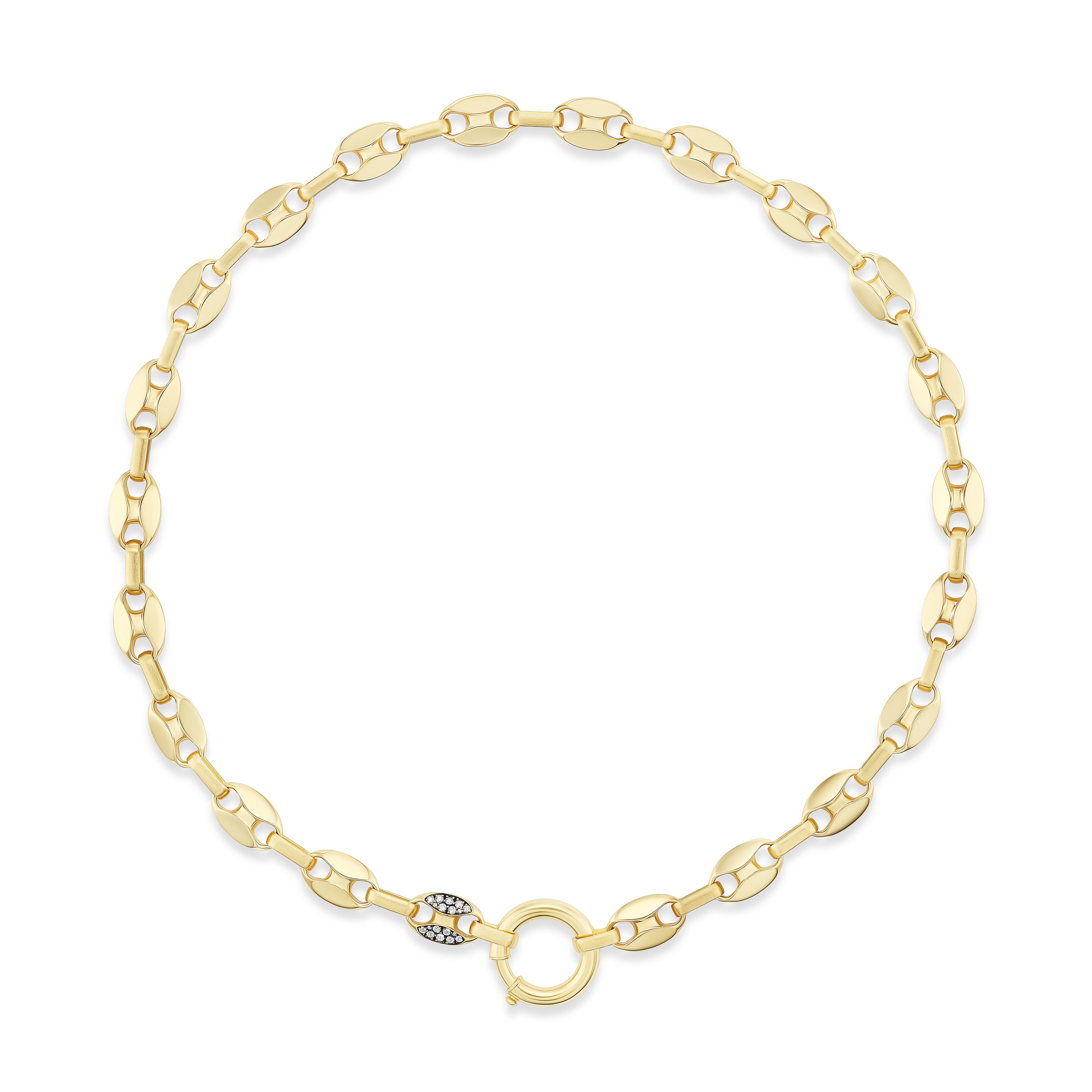 18k diamond mariner link chain necklace by Circa 1700 Tiny Gods 