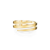 18k yellow gold coil pinky ring by Anita Ko Tiny Gods