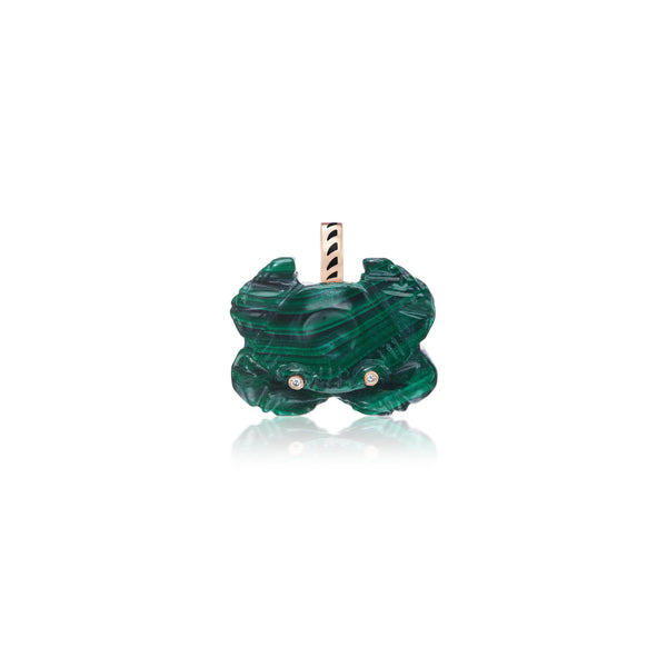 deszo Sara Beltran malachite green crab charm pendant tiny gods