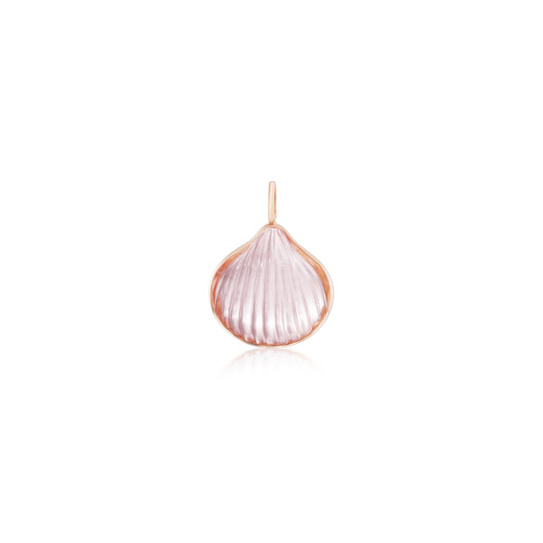 deszo Sara Beltran rose quartz shell pendant charm tiny gods 