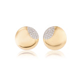 Diamond Button Earrings