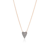 tiny gods necklace heart diamond rose gold Sylva & cie