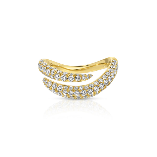 diamond zara ring yellow gold anita ko tiny gods