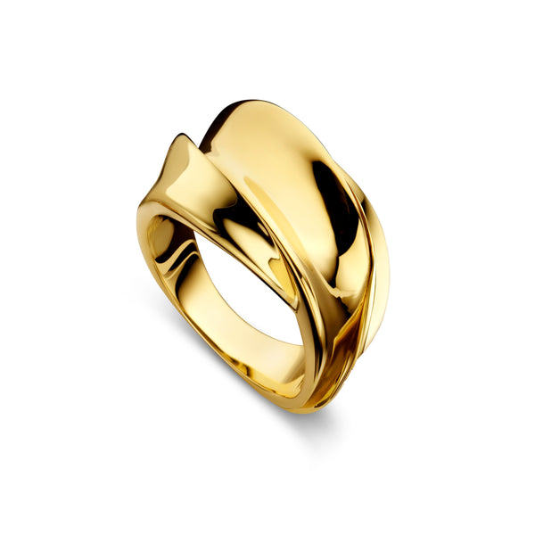 Dries Criel Lotus Ring Yellow Gold - Sabbia Fine Jewelry