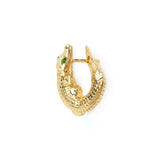 Gold Alligator Twist Earrings