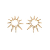 18k yellow gold sun spectrum earrings by Nikos Koulis Tiny Gods