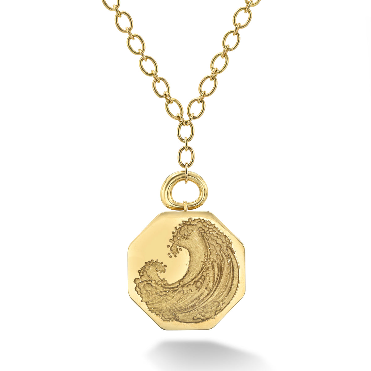 grandfather wave locket yellow gold necklace pendant tiny gods retrouvia 