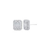 Graziela ascension earrings studs white gold tiny gods diamonds