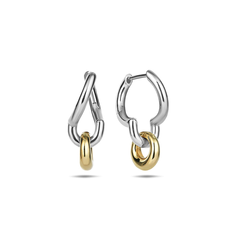 18k yellow gold sterling silver harmony earrings by Kloto Tiny Gods
