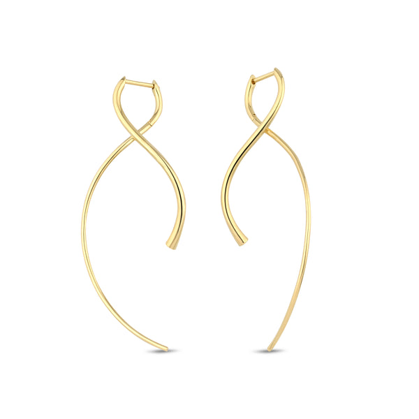 18k yellow gold helix earrings by Kloto Tiny Gods