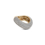 14k yellow gold Pave Diamond Illusion Ring by Rainbow K at Tiny Gods