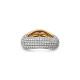 14k yellow gold Pave Diamond Illusion Ring by Rainbow K at Tiny Gods