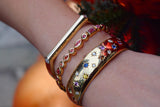 Rainbow Sapphire Cuff Bracelet
