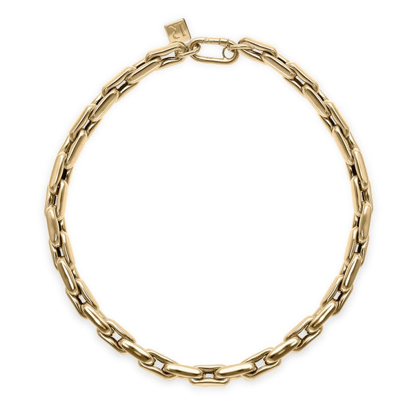 14k yellow gold large links small Lauren chain necklace by Lauren Rubinski at Tiny Gods