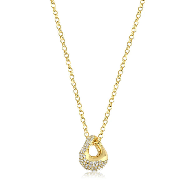 18k yellow gold diamond lucid necklace by Kloto Tiny Gods