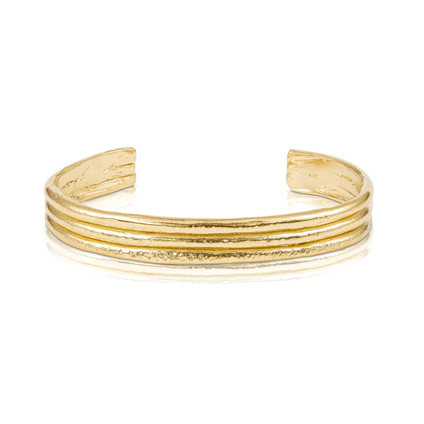 mark cuff rene barnes 14k yellow gold tiny gods 