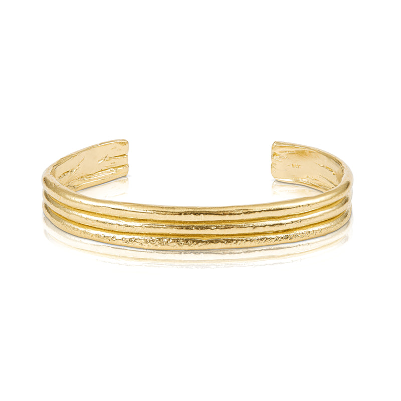 mark cuff rene barnes 14k yellow gold tiny gods 