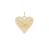 marlo laz pour toujour heart charm pendant yellow gold large 