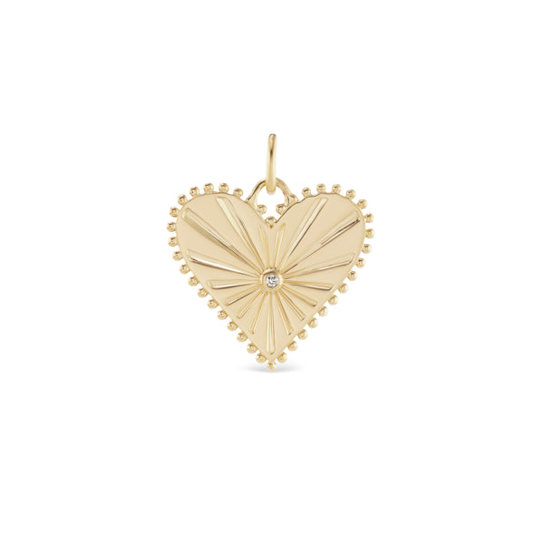 Large Pour Toujours Heart Charm