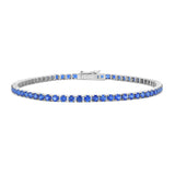 Medium Invisible Blue Sapphire Bracelet