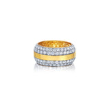 18k yellow gold euro diamond band ring by Graziela Tiny Gods