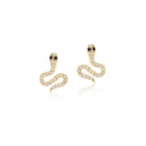 Diamond Pave Snake Studs