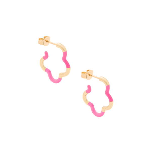 Bubblegum Pink B Mini Earrings