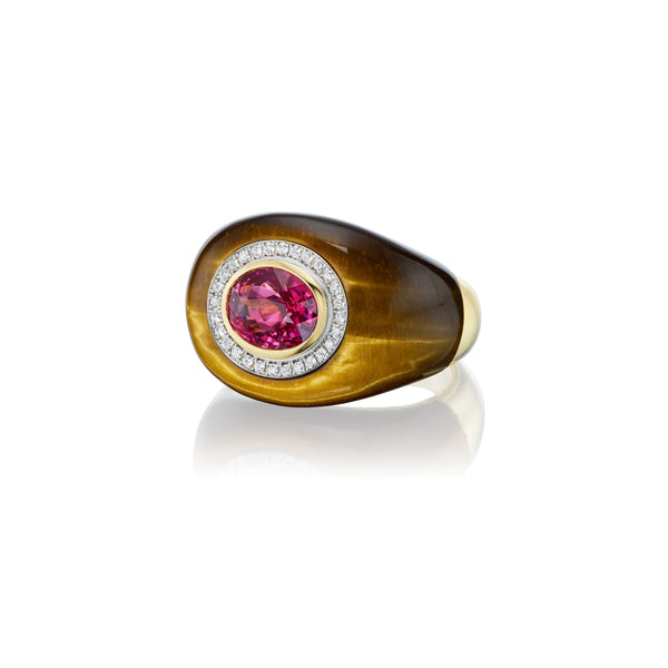 Pink Spinel Chubby Ring
