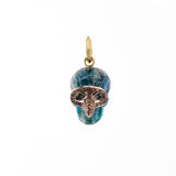 rex skull Nevada turquoise charm pendant Sylva & cie tiny gods