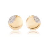 Diamond Button Earrings