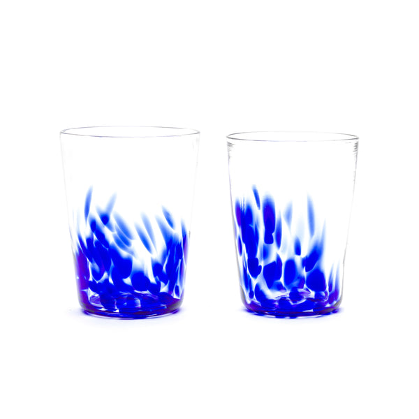 royal blue transparent tumbler set cups Paul Arnhold tiny gods