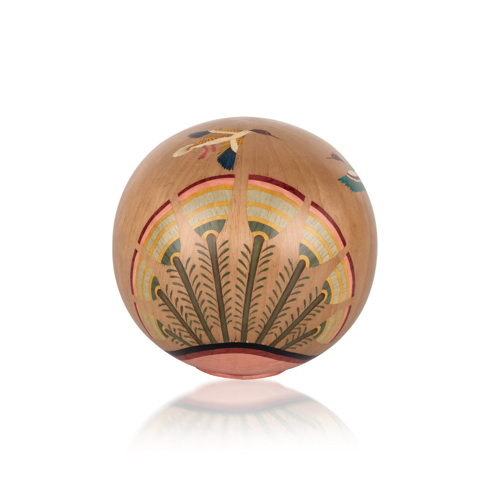 Decorative Sphere with Egyptian Landscape