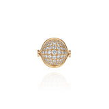 Small Fluid Diamond Pave Ring