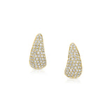 18k yellow gold pave diamond small claw earring by Anita Ko Tiny gods