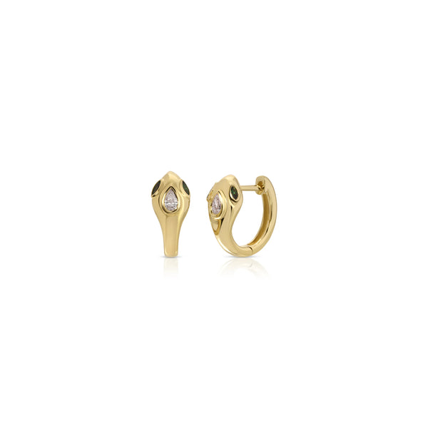 snake-earrings-yellow-gold-diamonds-emeralds-anita-ko-tiny-gods