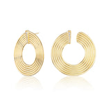 sorellina foward facing gold hoop earrings yellow gold diamonds tiny gods