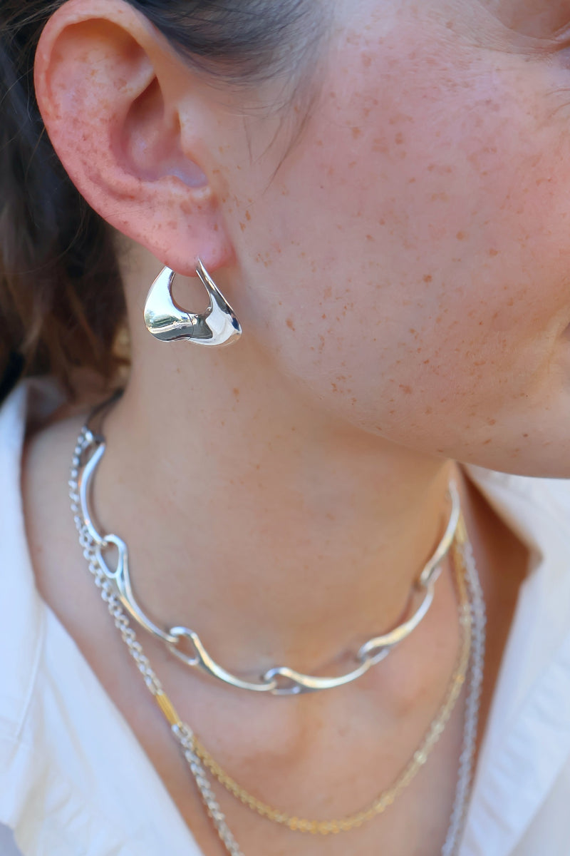 sterling silver sense earrings by Kloto Tiny Gods