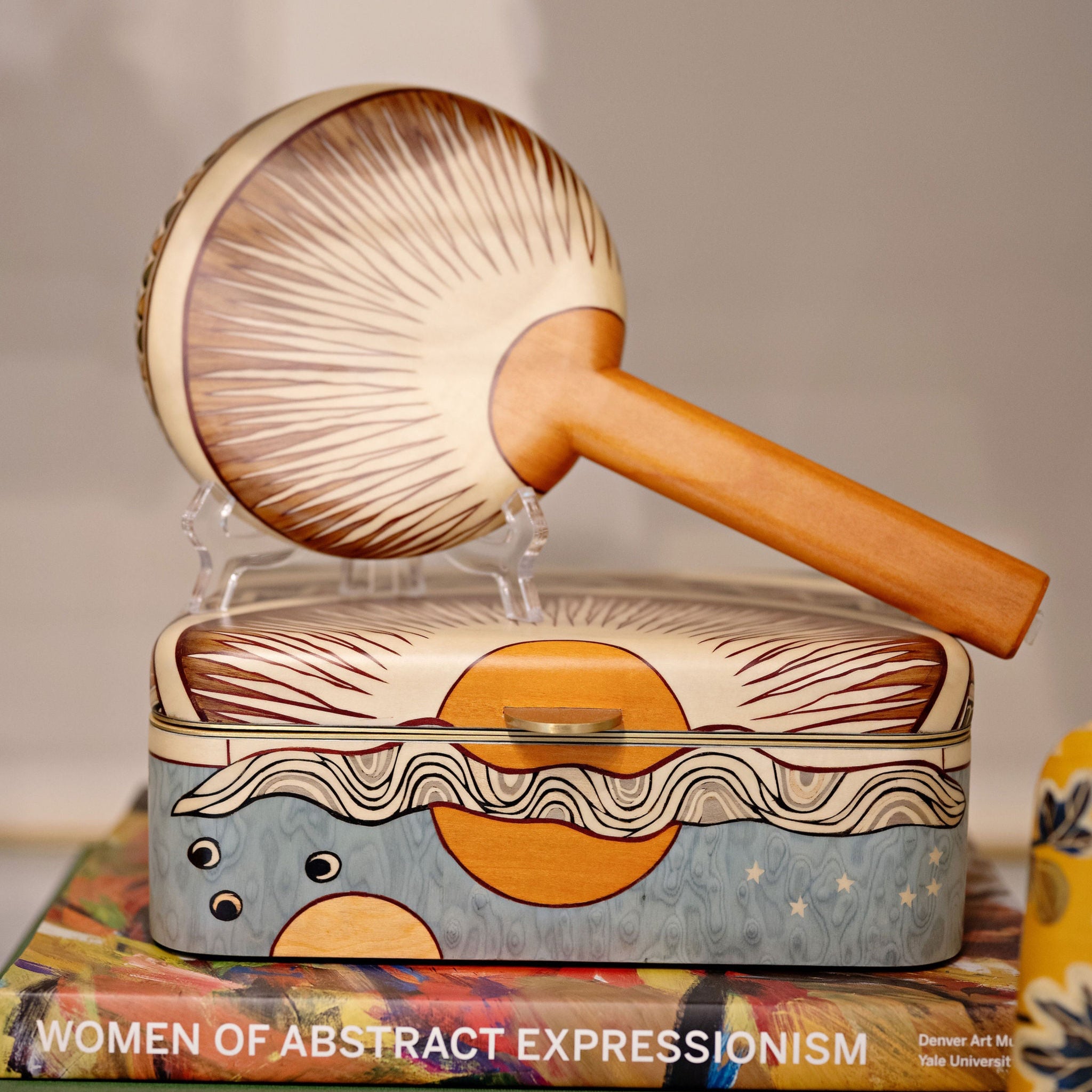 Sunset marquetry sun jewelry box by Silvia Furmanovich Tiny Gods 